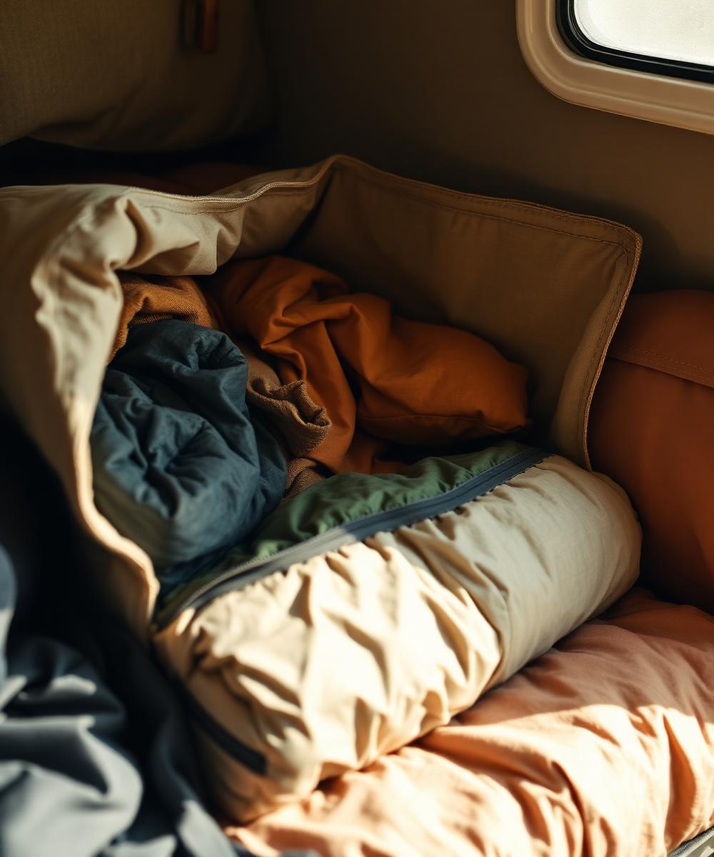 Clothing camping storage zone