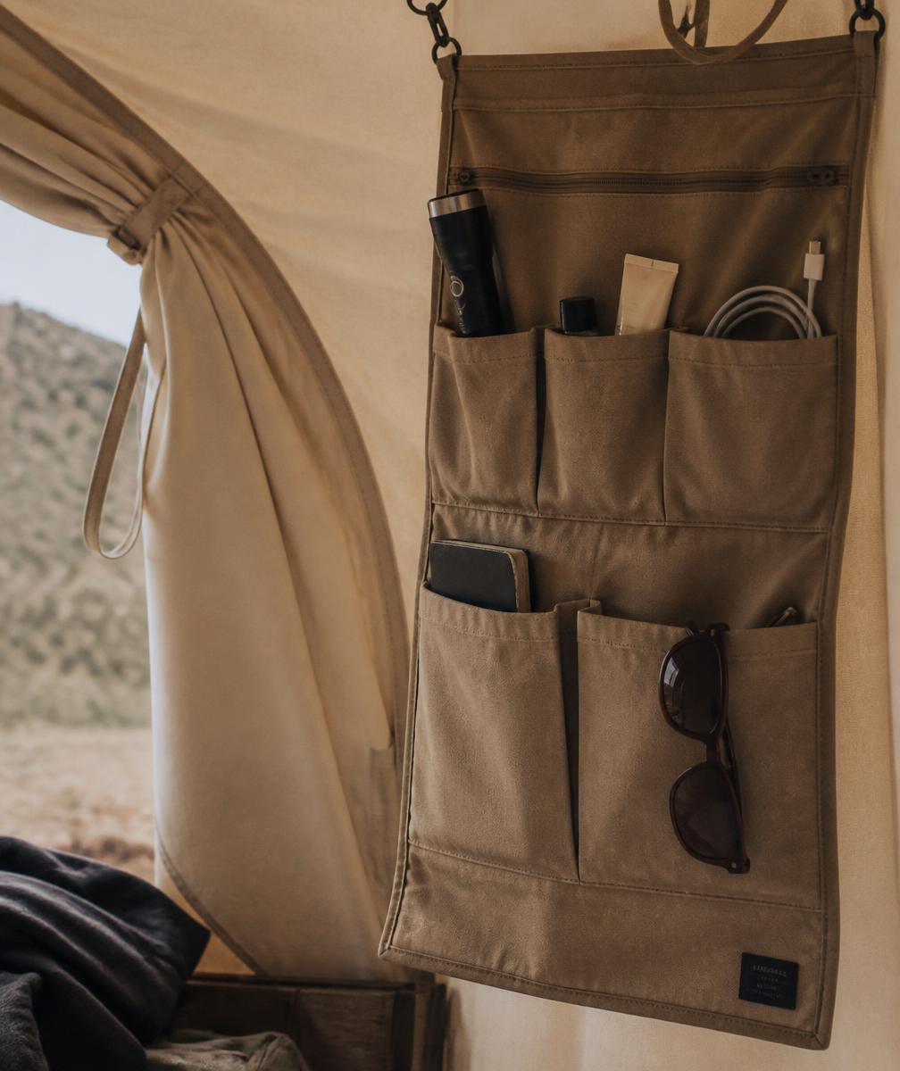 Daily essentials camping storage zone